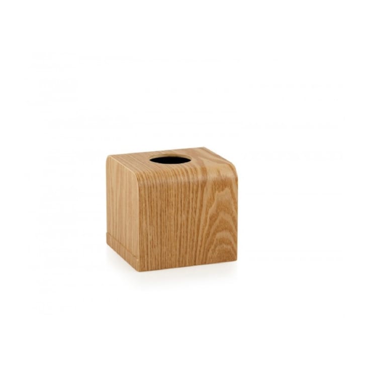 Boîte à mouchoirs carrée en bois de saule SAULE