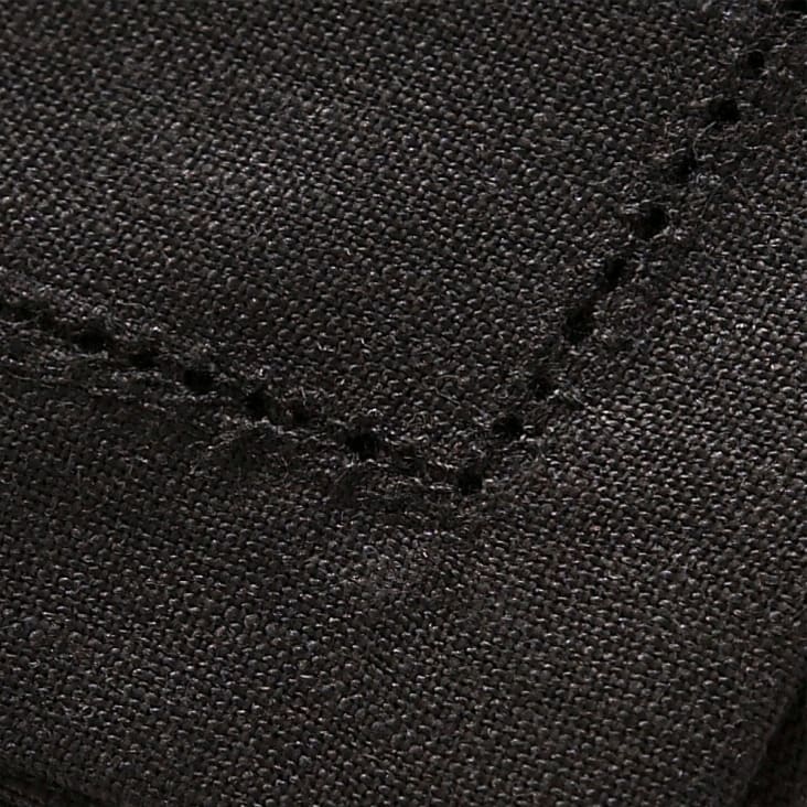 Serviette de table en lin noir 50x50-FLORENCE cropped-3