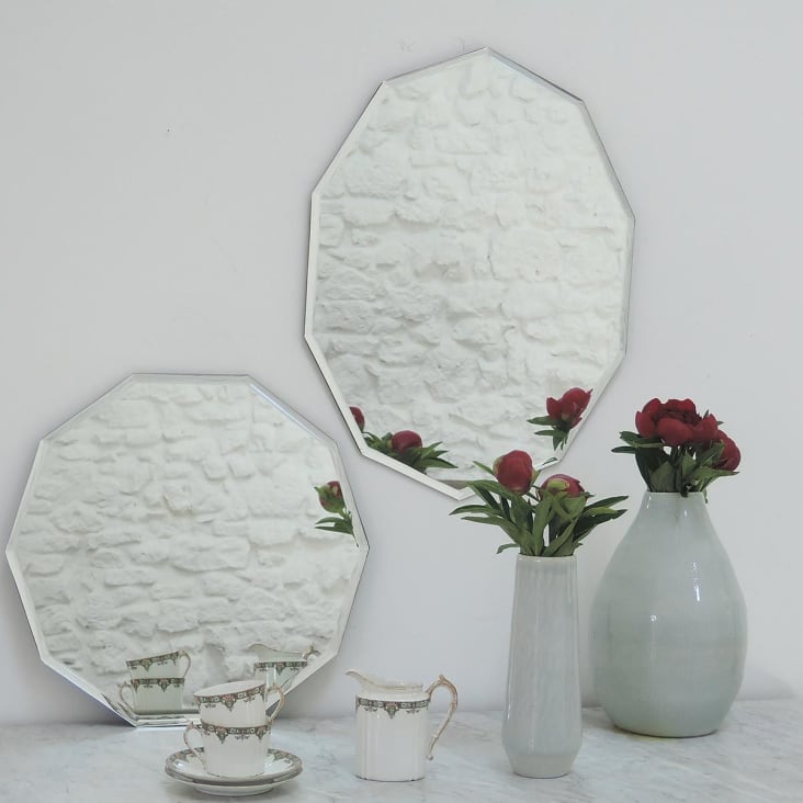 Miroir décagonal ovale biseauté blanc 44x59 cropped-5
