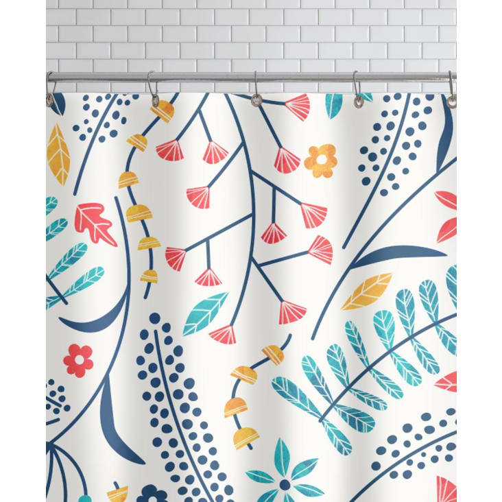 Rideau de douche en polyester en multicolore 150x200-Koromiko cropped-2