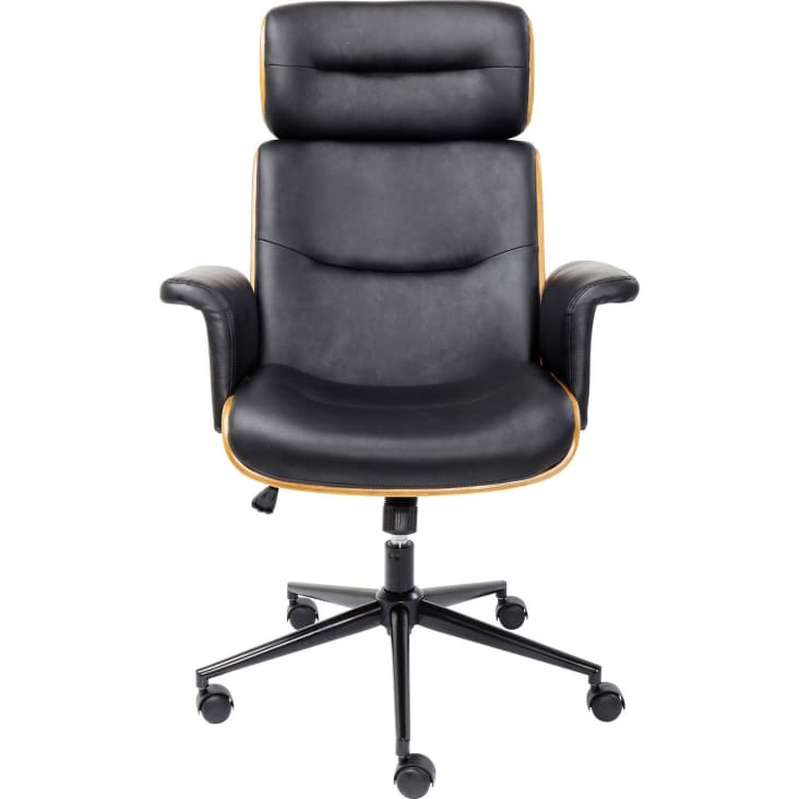 Burostuhl Leder Schwarz