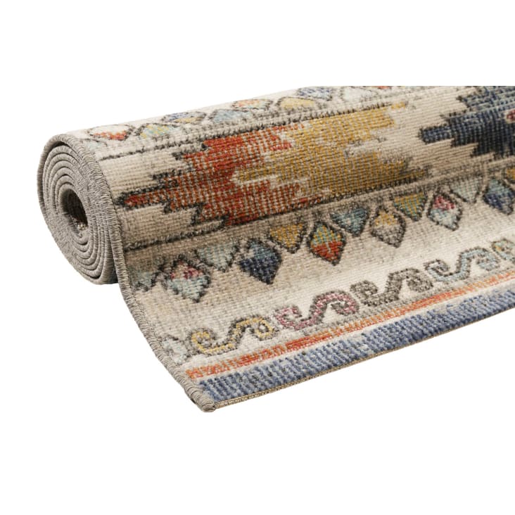Teppich In & Outdoor flach, kilim, vintage, blau 170x120 Elwood
