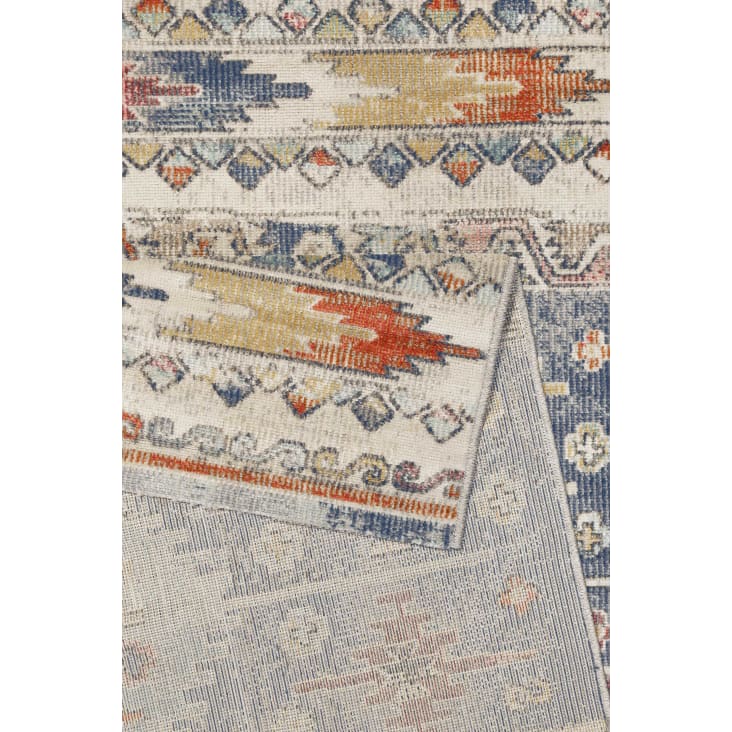 Teppich In & Outdoor flach, kilim, vintage, blau 170x120 Elwood