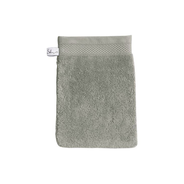 Gant de toilette coton lichen 16x22 cm-Pétale