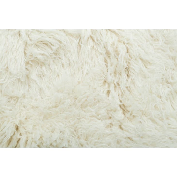 Tapis flokati en laine vierge - naturel 160x230 cm-FLOKOS 2450 cropped-4