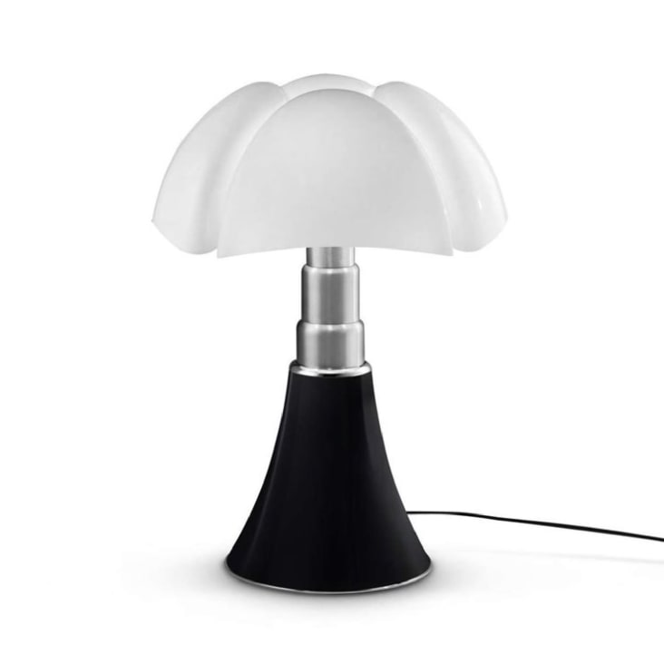 Lampe Dimmer LED pied télescopique noir H50-62cm-PIPISTRELLO MEDIUM
