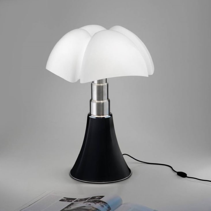 Lampe Dimmer LED pied télescopique noir H50-62cm-PIPISTRELLO MEDIUM cropped-2