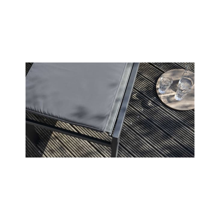 Coussin bain de soleil polyester gris 186x53x5 cm-Picchu cropped-10