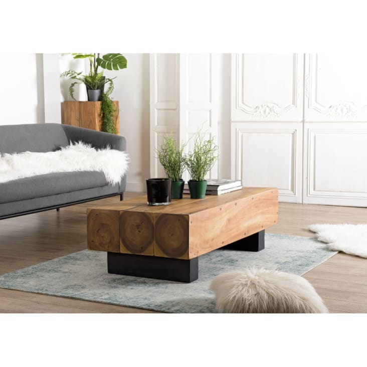 Couchtisch Aus Holzbalken