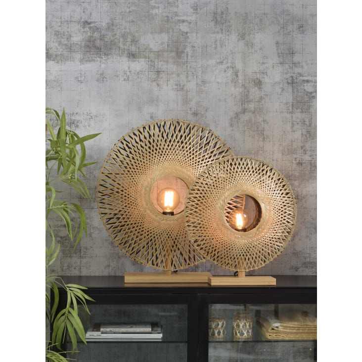 Lampe de table en bambou H50cm-KALIMANTAN cropped-2