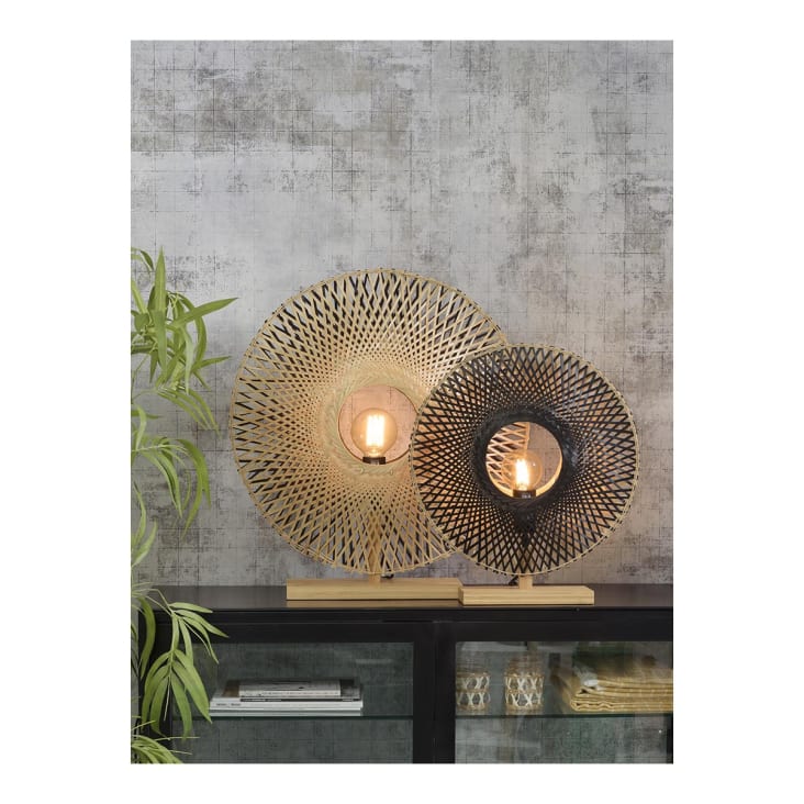 Lampe de table en bambou H50cm-KALIMANTAN cropped-4