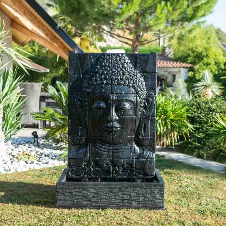Jardin Zen Bouddha Sur Un Plateau Avec Décorations - Statue - Objet à poser  BUT