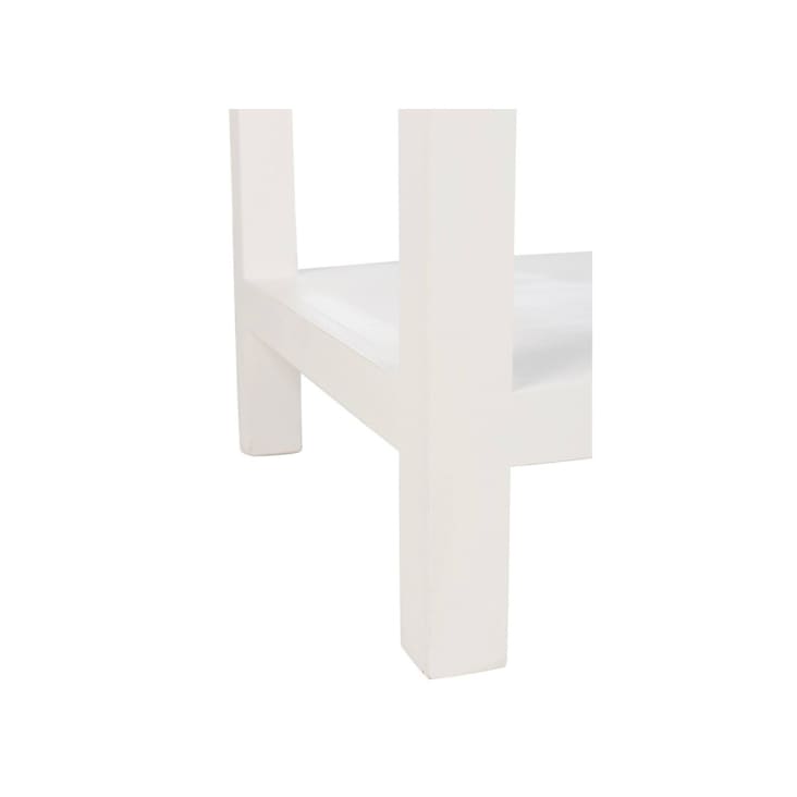 Console bohème en bois blanc avec tiroirs-BOUCOTTE cropped-6