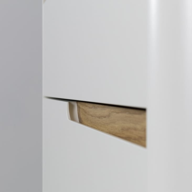 Commode en bois 4 tiroirs L80cm blanc-Switch cropped-6