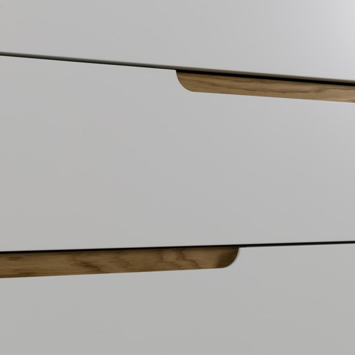 Commode en bois 4 tiroirs L80cm blanc-Switch cropped-9