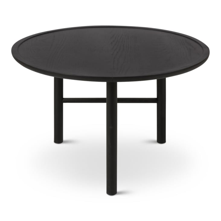 Table basse chêne noir ronde D 70 cm 3 pieds-Contempo cropped-5