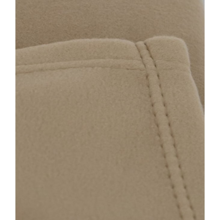 Couverture plaid polaire 320gr en polyester beige 240x260 cm-Polaire non feu cropped-2