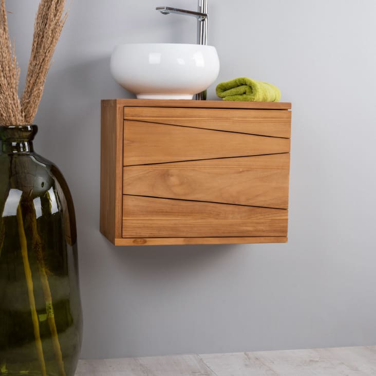 Mueble de baño en madera teka