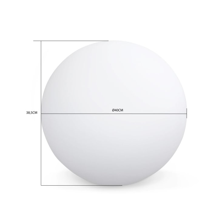 Boule led 40cm – sphère décorative lumineuse, D40cm, blanc chaud-Sphère led cropped-3