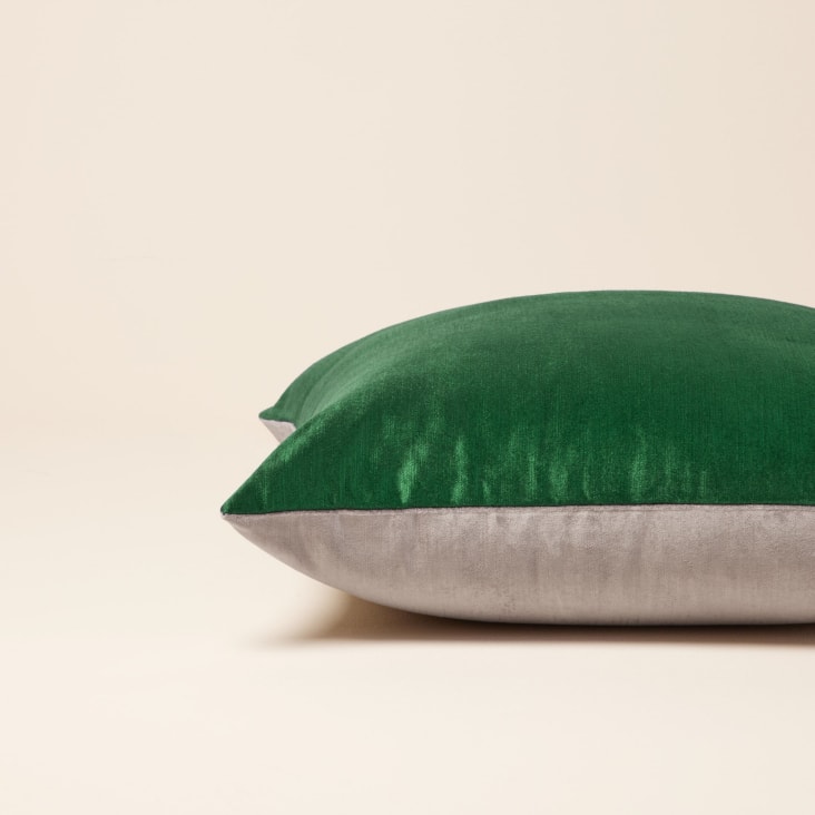 Fodera per cuscino 40x60 cm Pino e verde tortora Castiglione