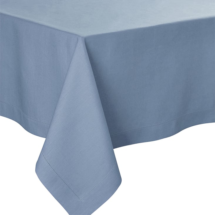 Nappe ovale bleu en polyester 180x285 | Maisons du Monde