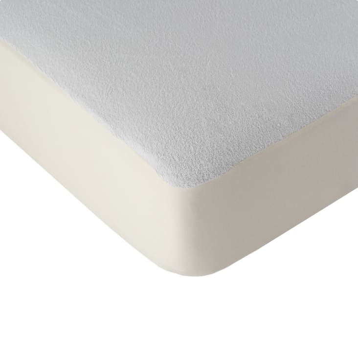 Alèse protège matelas imperméable en coton blanc 120x200 cm-Hygiena