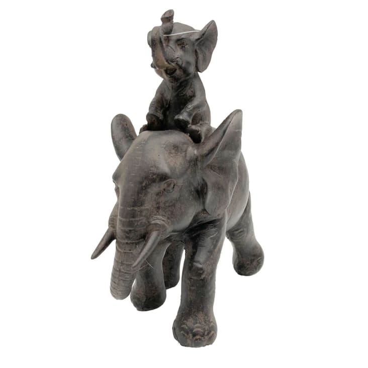 Statuette éléphants en polyrésine marron-Dumbo uno cropped-5