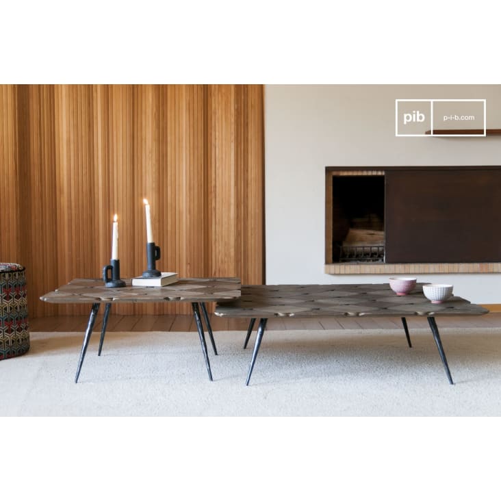Grande table basse en bois marron-Lincoln cropped-4