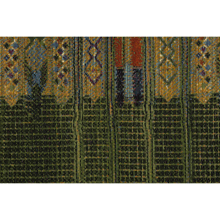 Tappeto in poliestere a tessitura piatta - verde - 120x180 cm AURORA