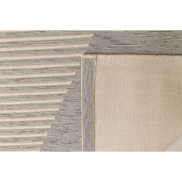 Tappeto tessuto stile scandinavo grigio 191x290, OEKO-TEX® DIATONIQUE