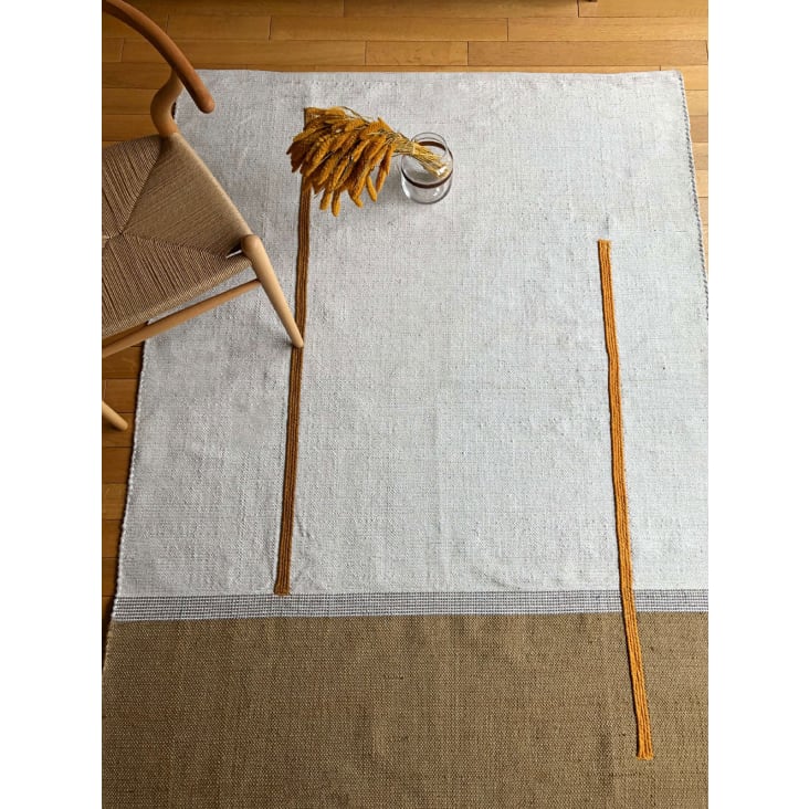 Tapis deco design en fibres naturelles 160 x 230 cm Atlas Maisons du