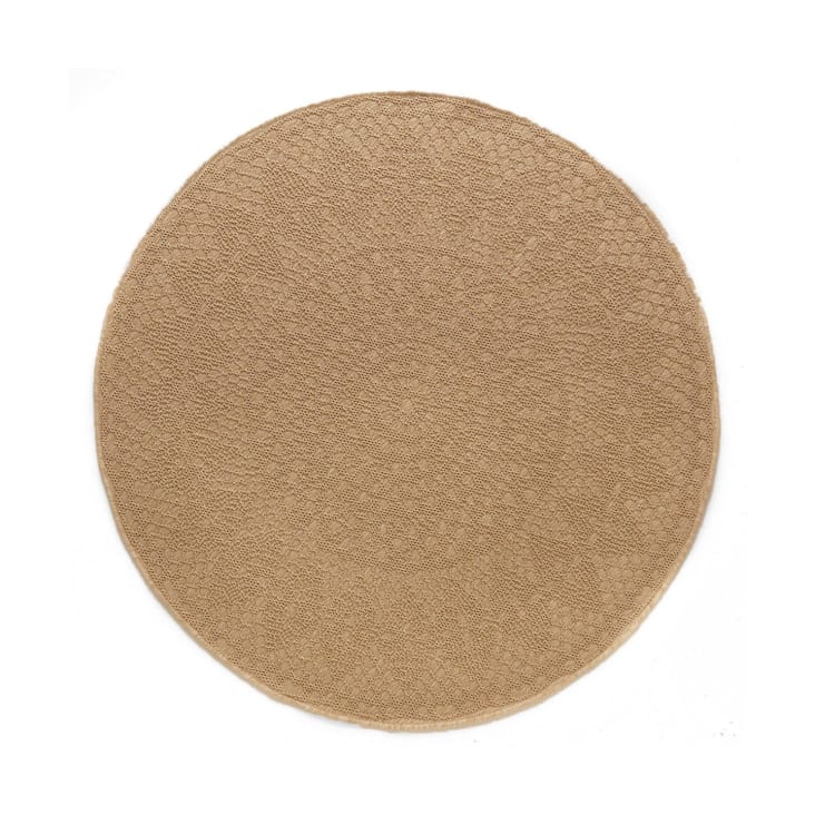 Tapis deco rond 120 x 120 cm Crochet Maisons du Monde