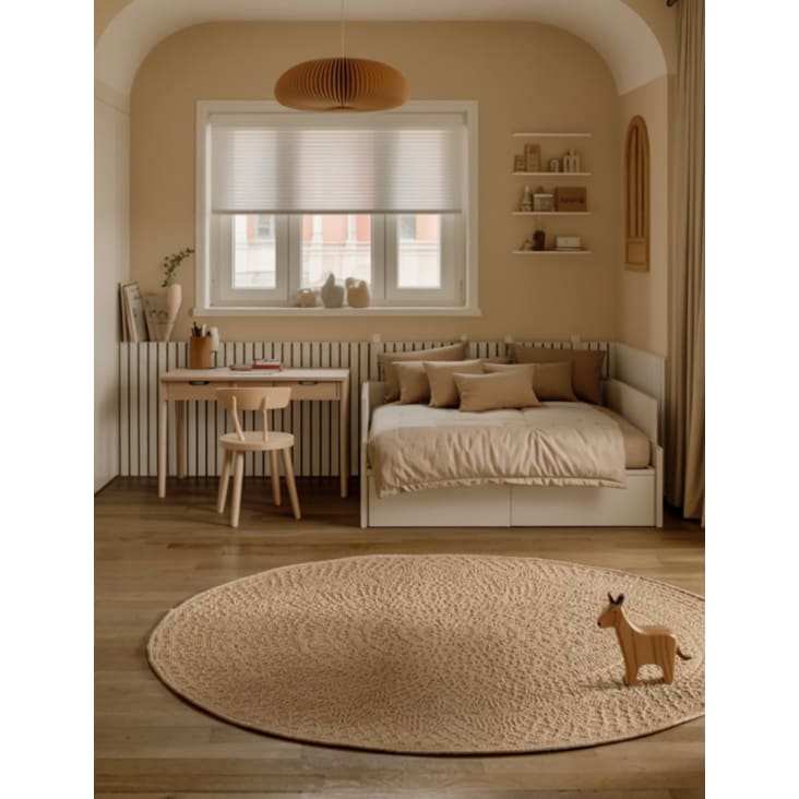 Tappeto rotondo scandinavo 120 x 120 cm Crochet Maisons