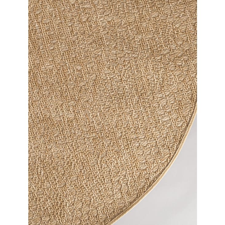 Alfombra redonda escandinava de ganchillo 120 x 120 cm Crochet