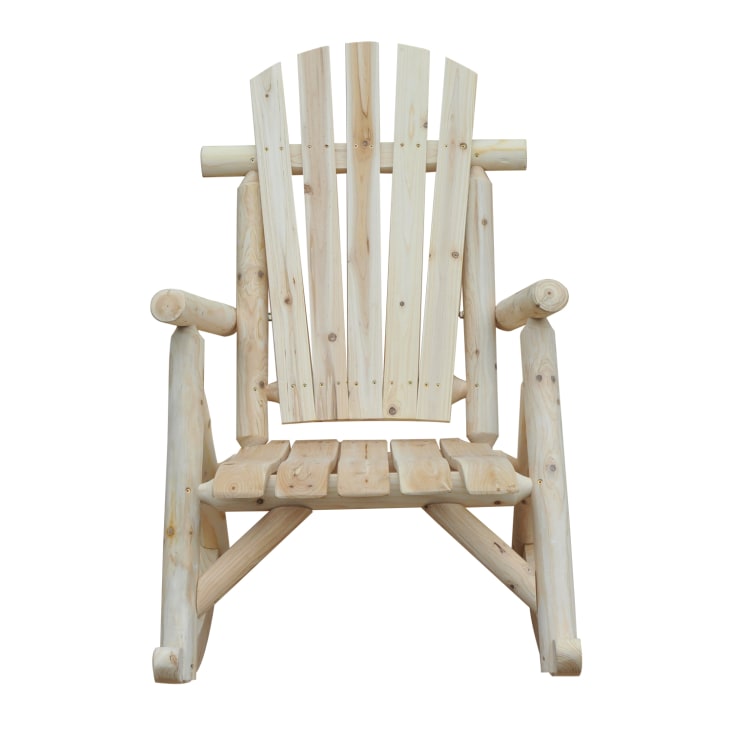 Fauteuil de jardin rocking chair bois de pin cropped-4