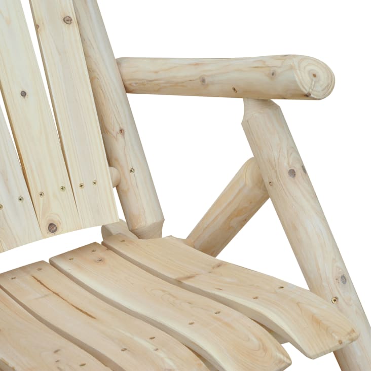 Fauteuil de jardin rocking chair bois de pin cropped-8
