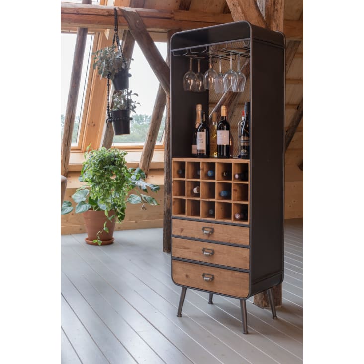 Mobile da cucina in legno chiaro Vino