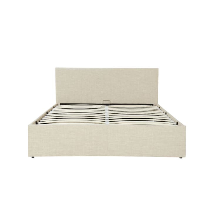 Cadre de lit avec sommier relevable à latte - Beige - 160 cm-EDGAR