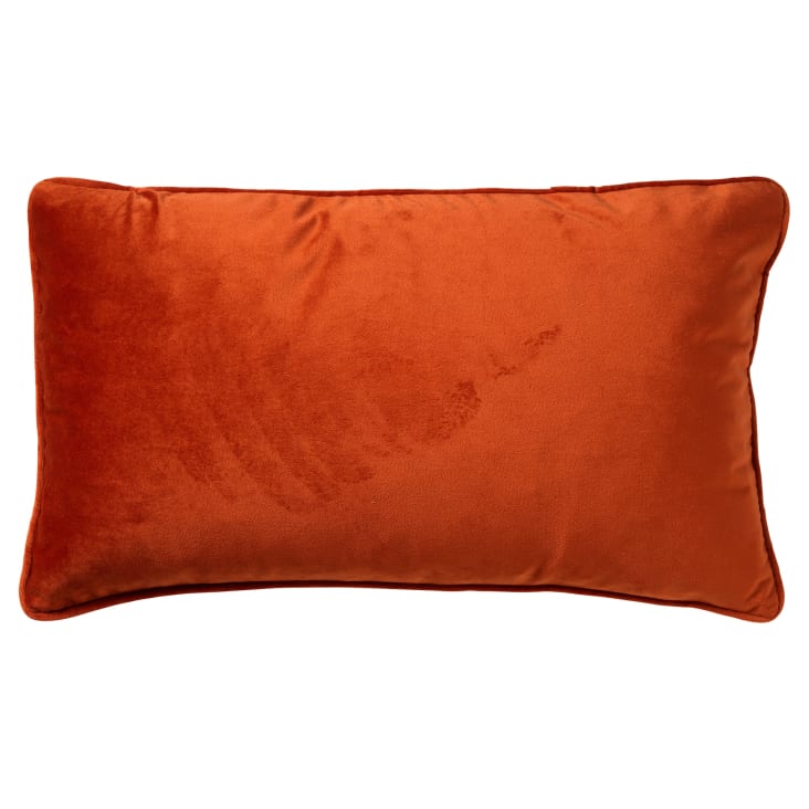 Coussin - orange en velours 30x50 cm uni-FINN