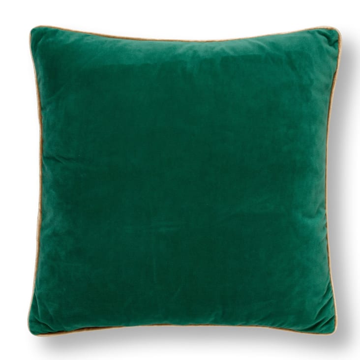 Coussin - vert doux 45x45 cm avec motif fleuri-PALMER cropped-2