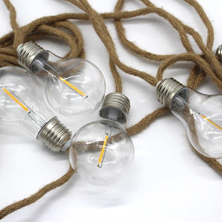 Guirlande lumineuse 3,65 m 10 ampoules LEDS