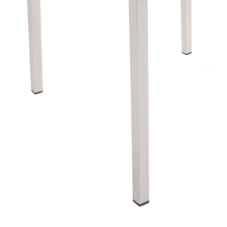 Gartentisch Set 8 personen sicherheitsglas, edelstahl beige GROSSETO