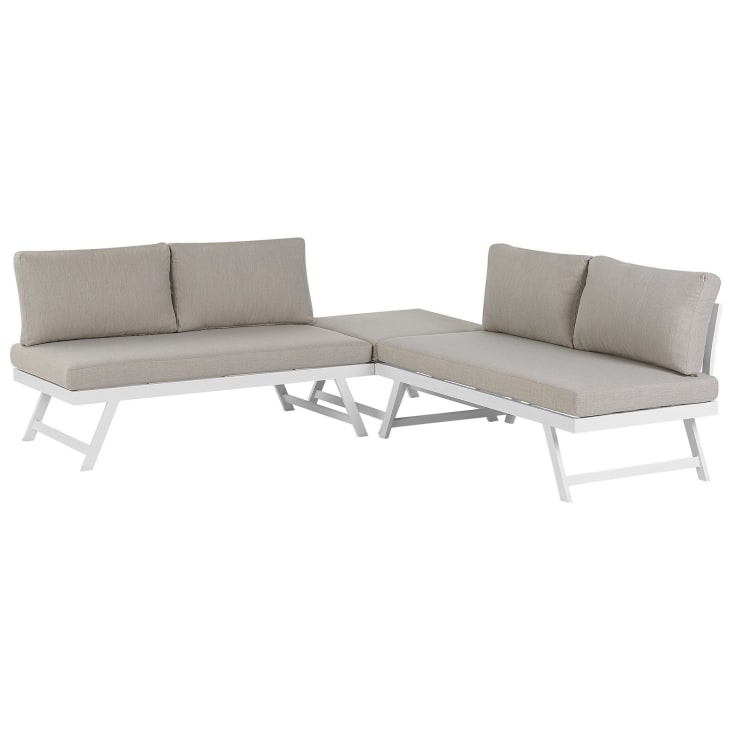 Lounge Set 5 Personen aus Aluminium, grau Coccorino | Maisons du Monde
