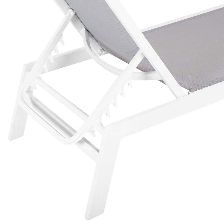 Chaise longue de jardin en aluminium grise-Catania cropped-5