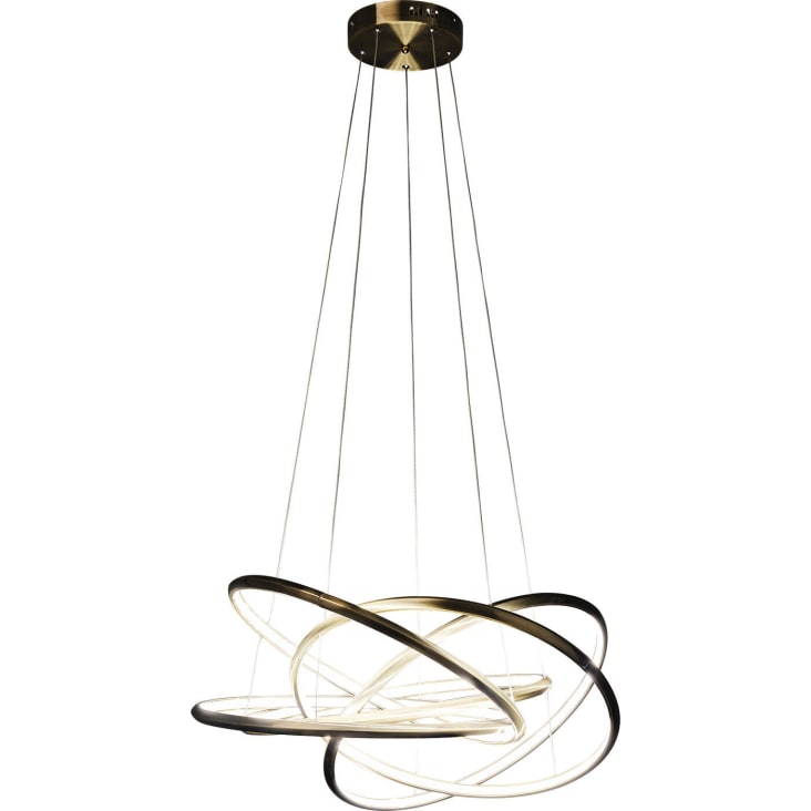 Suspension Saturn LED dorée Kare Design-SATURN cropped-4