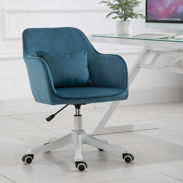 VINSETTO Vinsetto Chaise de bureau tissu fauteuil bureau massant