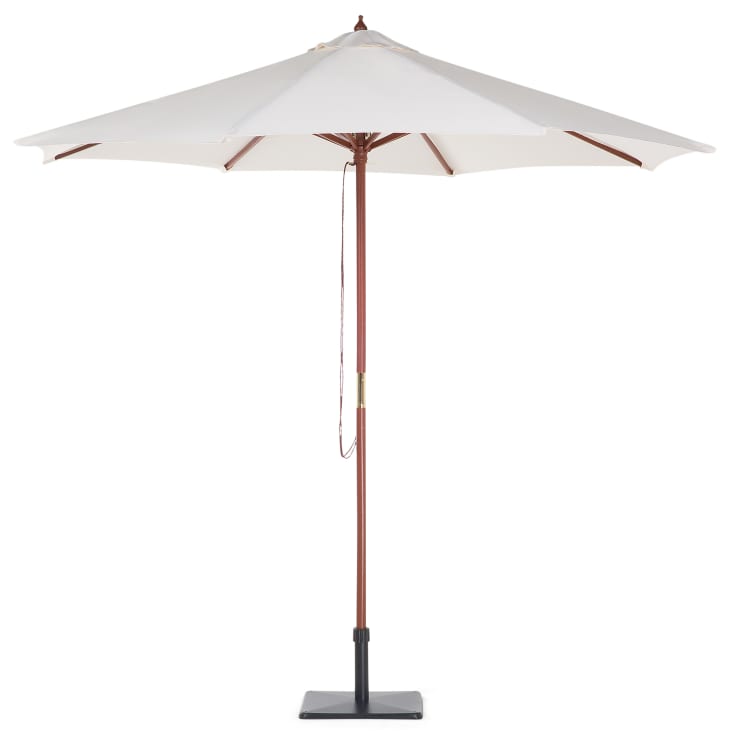 Marktschirm aus Holz 270cm, beige Toscana Maisons du Monde