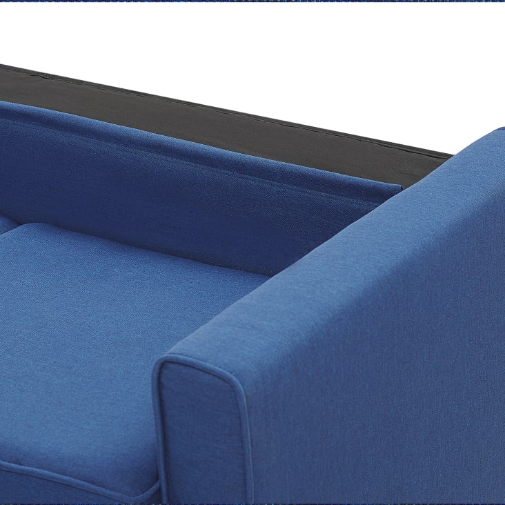 Canapé 3 places 3 personnes en polyester bleu-Avesta cropped-8