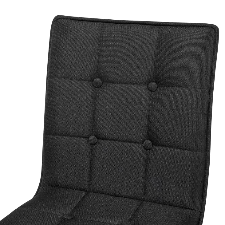 Lot de 2 chaises en tissu noir-Brooklyn cropped-10