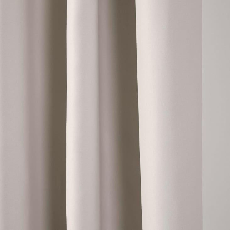 Occultant à galon fronceur Blanc  Uni Moderne 145x280 cm-Night cropped-2